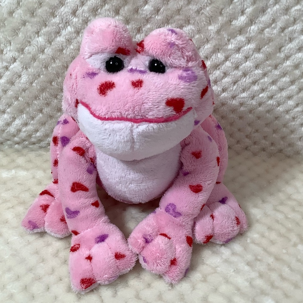 Ganz Webkinz Love Frog Plush Valentine Hearts